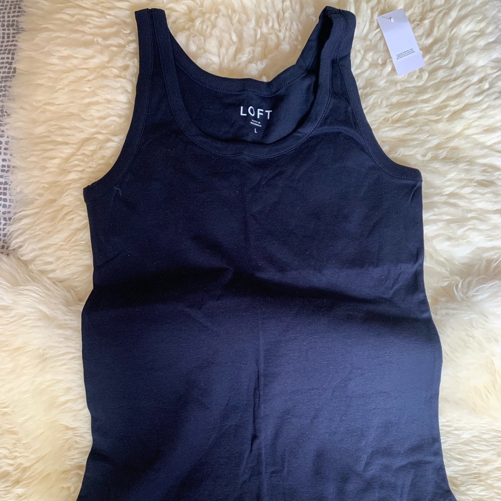 LOFT Basic Tank Top NAVY
